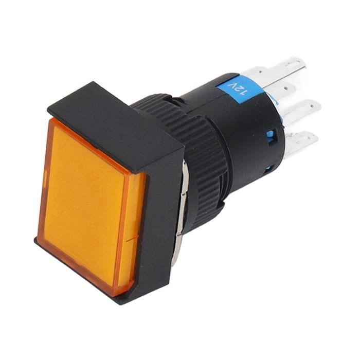 2 Interrupteurs Bouton-Poussoir Double Circuit LED - 22mm 25mm 380VAC Avec Lumière