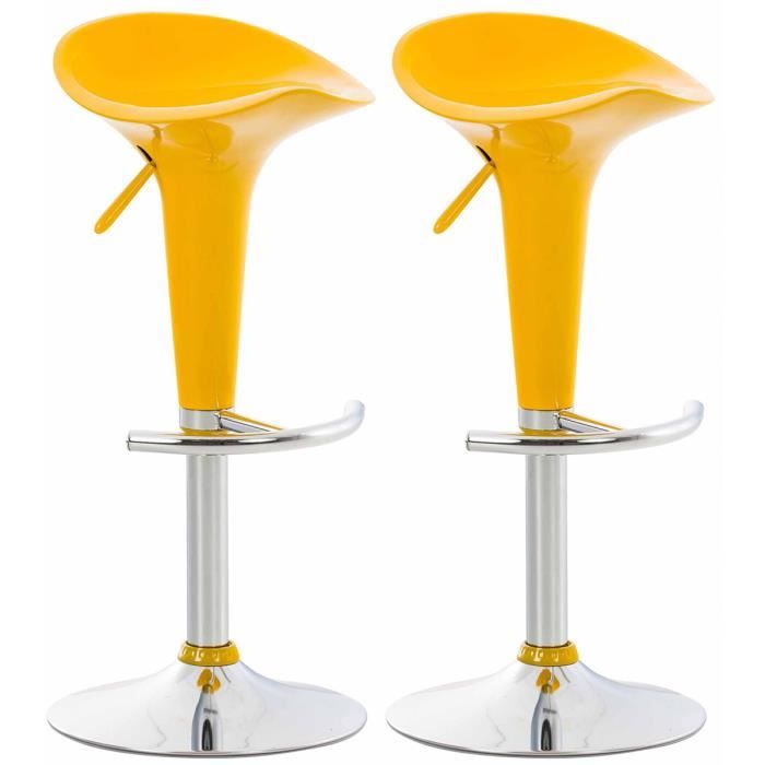-CLP-Lot de 2 Tabourets de Bar Saddle-Array