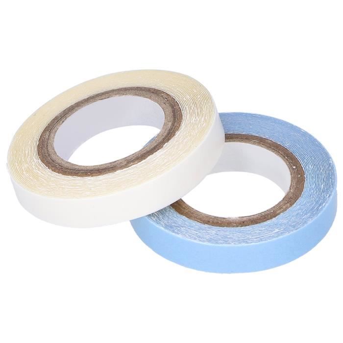 CUHZA 120 Pcs Bande Adhésive D'Extension De Cheveux, Bande D'extension De Cheveux Pour Le Remplacement De Trame De Cheveux (Bleu