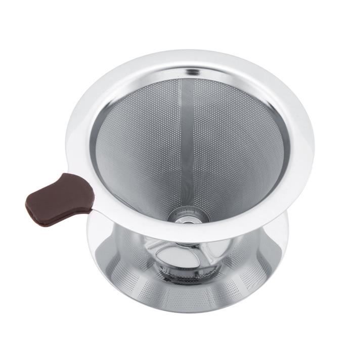 Duokon goutteur de café en acier Dripper de brassage réutilisable de