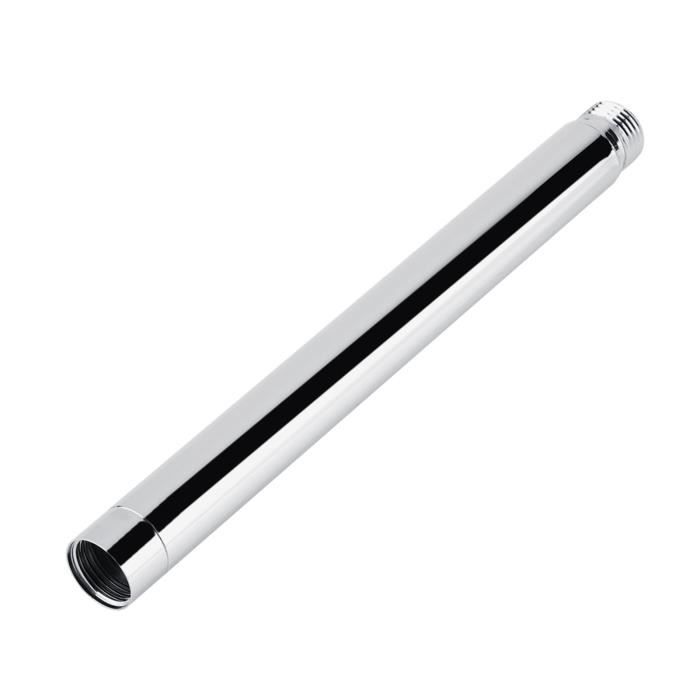 Tuyau D'Extension Douche G1/2 Noir 20 Cm - Bras Extension Acier Inoxydable Pour Pommeau
