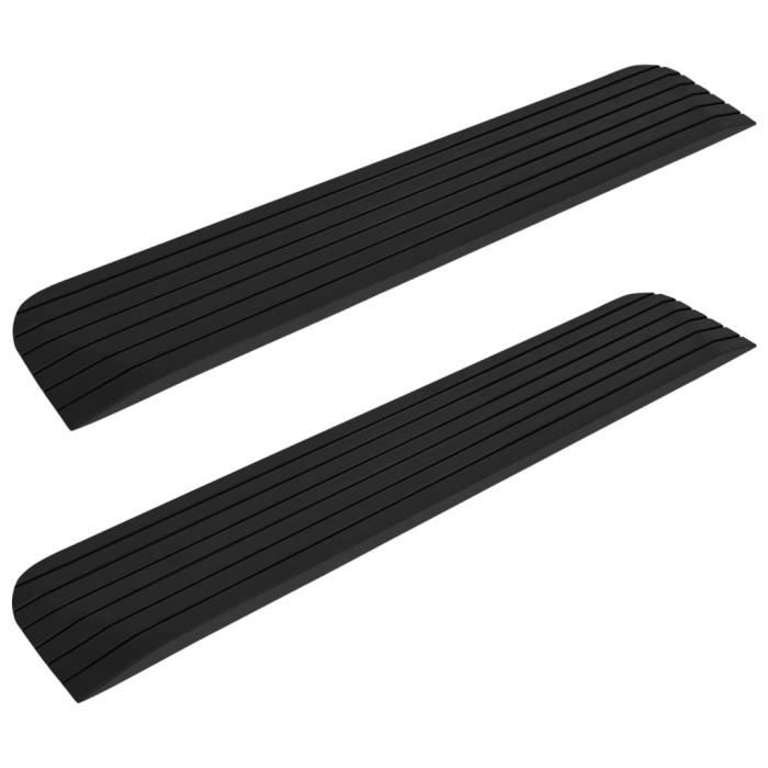 Rampes De Seuil En Caoutchouc - 4000lbs Capacité - 38,5x19,6x6,3 Pouces - Top Street King