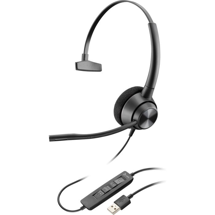 POLY Micro casque binaural EncorePro 320 USB C TAA Neuf - vue 5