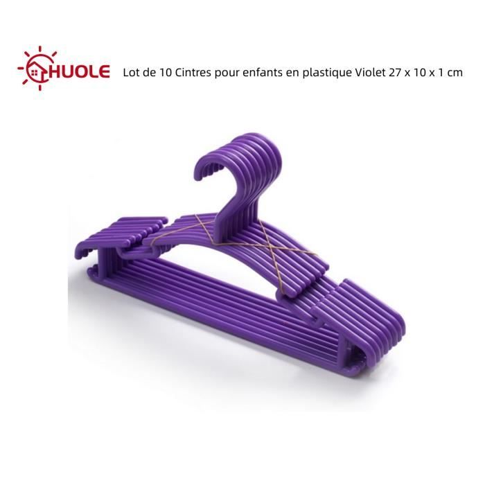 Lot De 10 Cintres à Pinces Pour Enfants – Idéal Pour Chaussettes, Chaussons, Pantalons - Blanc