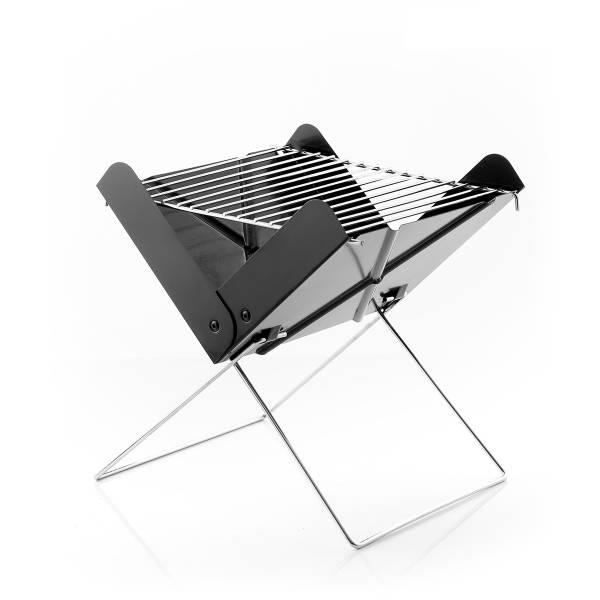 Barbecue à Charbon transportable avec 2 Tables Latérales Pliantes – L'atelier du Four