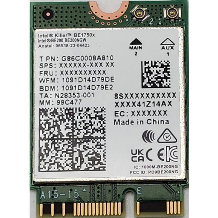 Intel Killer Wi Fi 7 BE1750 Interne WLAN / Bluetooth 5800 Mbit/ Neuf - vue 3