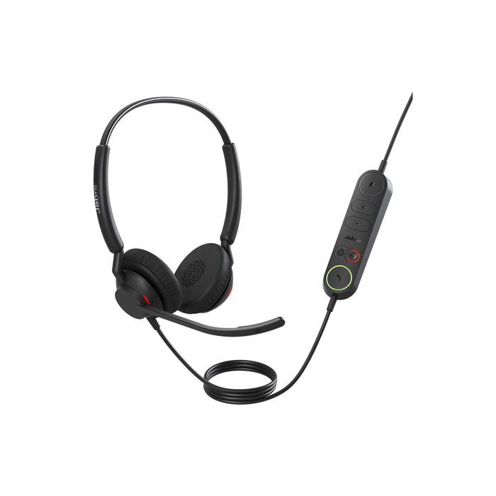 Casque Micro Jabra Engage 40 - Noir - USB-A - Stéréo - Protection sonore - Sur-oreille