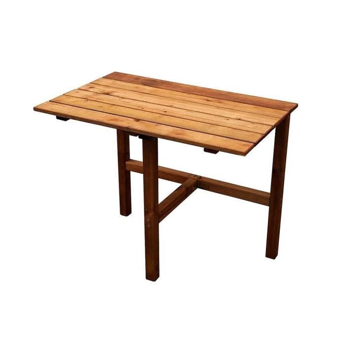 table et bancs de pique-nique en bois pliable Jardipolys
