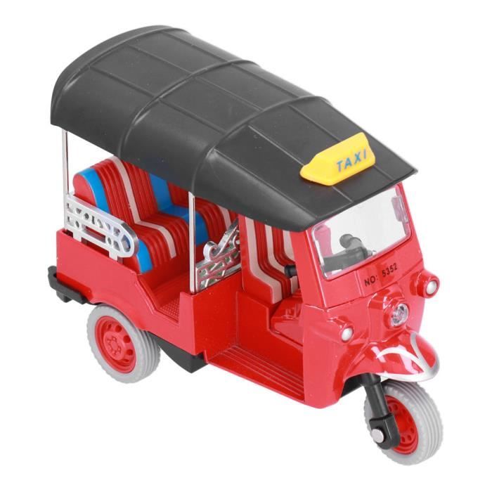 Figurine Tuk Tuk Thaïlandais – Mini Tricycle Métal & Plastique, Déco Bureau Vintage, Cadeau Original