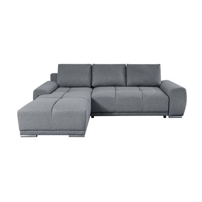 Canapé d'angle Gris Tissu Confort Promotion