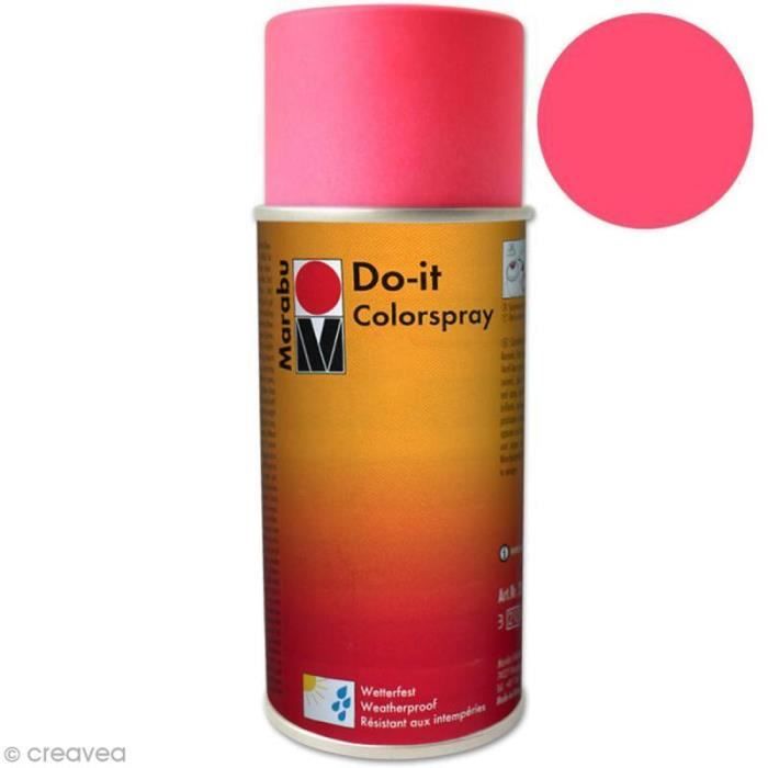 Bombe de peinture rose fluo Motip 400ml (Aérosol)