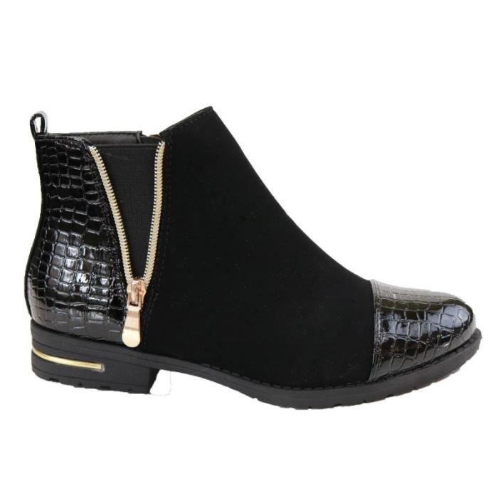 bottine femme en daim