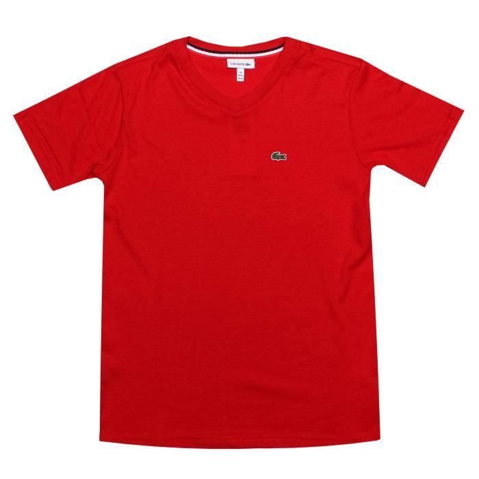 lacoste tshirt red