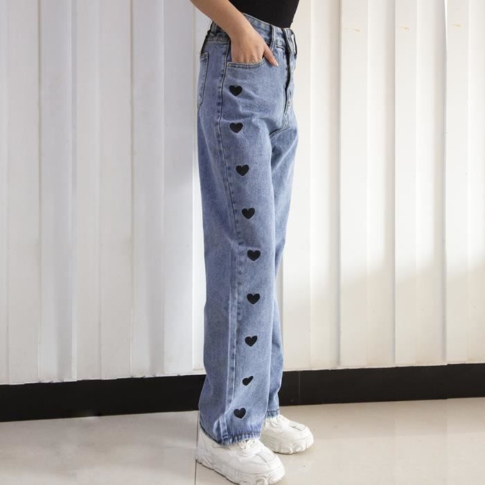 Jeans femme imprimé online