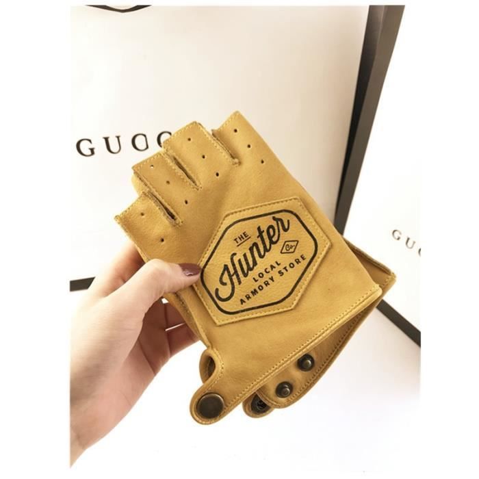 Gants De Conduite Homme En Cuir De Chèvre - Souple, Non Doublé, Style Vintage, Neufs