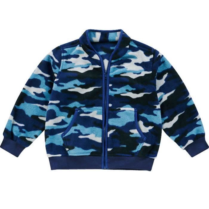 Tout-petits enfants b?�b?� Gril gar?�on mignon boutons d'oreille solide manteau ?�pais v??tements 