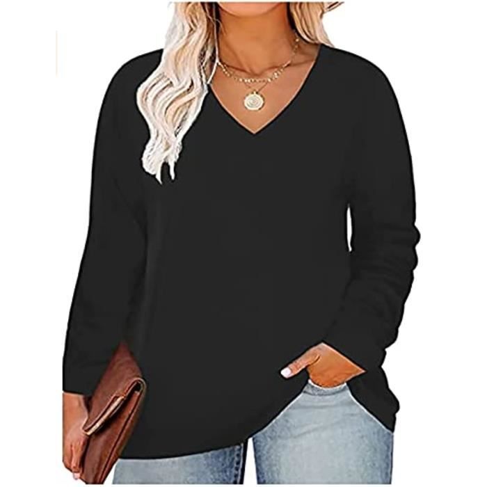 Tunique Noire Manches Longues Biche De Bere - Taille M, 100% Coton, Occasion Très Bon état