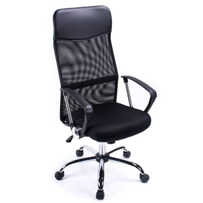 Poptoy Haute Dossier incurvé en Maille Home Chaise de Bureau Executive