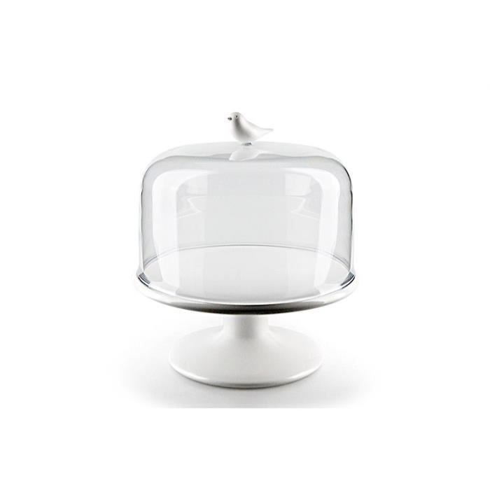 Cloche A Gateaux Oiseau Blanc Cdiscount Maison