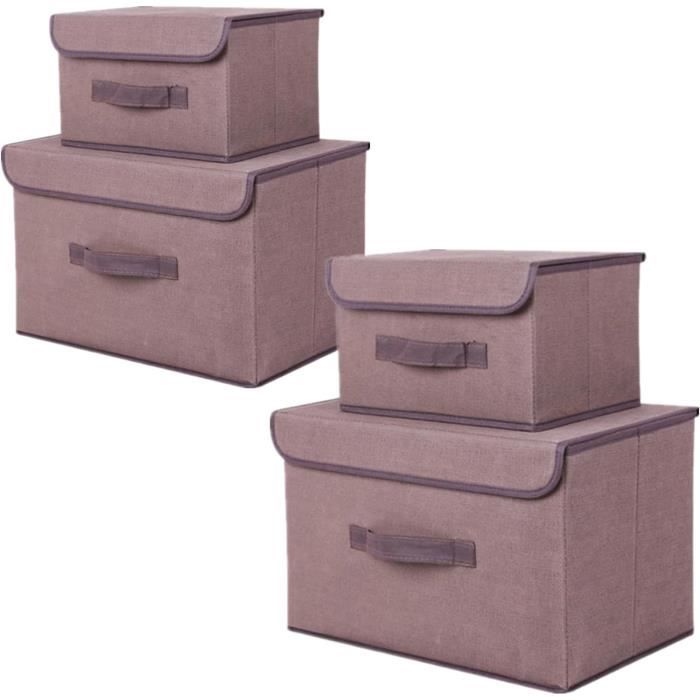 Boîtes De Rangement Pliables En Tissu Trapézoïdal Pour Vêtements,livres,jouets,penderie,étagères