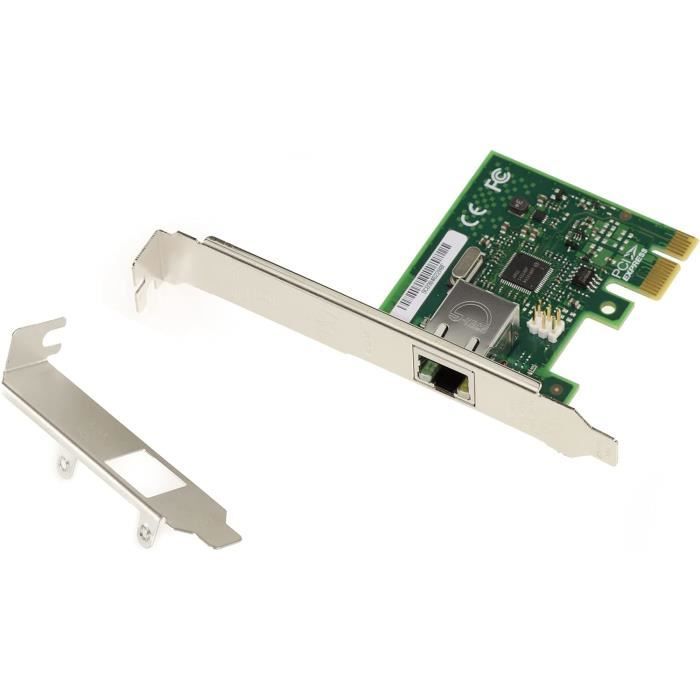 Carte Contrôleur Réseau Pcie 1 Port Rj45 Lan Gigabit Ethernet Chipset ...