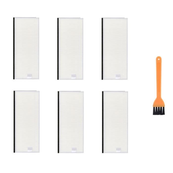 EATBALE Kit di ricambio per Ecovacs Deebot OZMO U2/U2 Pro/DGN22, per aspirapolvere robot Yeedi K650, 1 spazzola a rullo principale, 4 filtri HEPA, 8 spazzole laterali, 1 spazzola di pulizia (13 pezzi