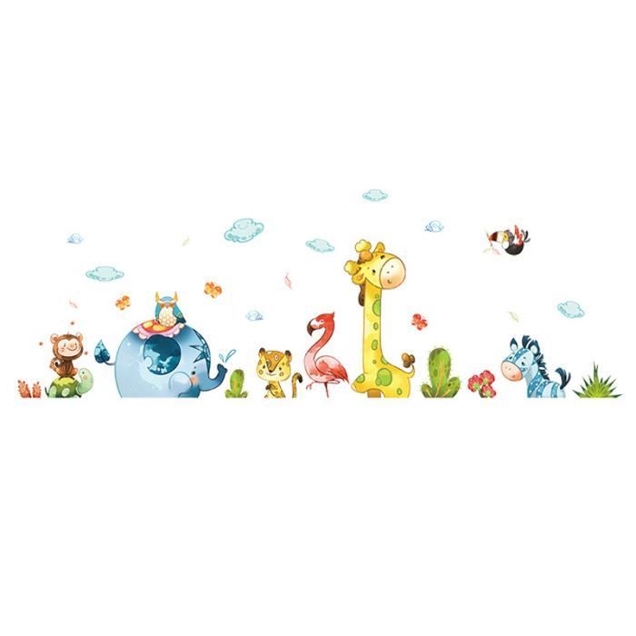 Avoir Images Animal Dessin Anime Fete Mur Autocollants Decalque Gamins Adhesif actualisé salutations
