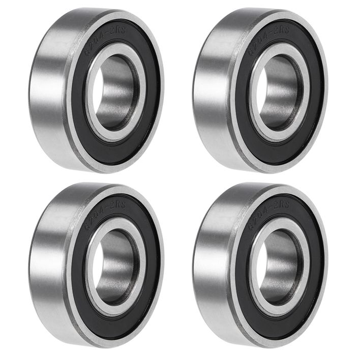 Lot De 4 Roulements Autolubrifiants 12x10x8mm - Argent Métal, Marque Uxcell, Neuf