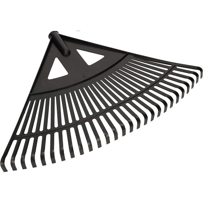 Râteau à Feuilles Extensible BAUSTER® - Largeur 19 à 48 Cm, Longueur 148 Cm, 15 Dents En Métal - Léger Et Robuste Pour Jardin