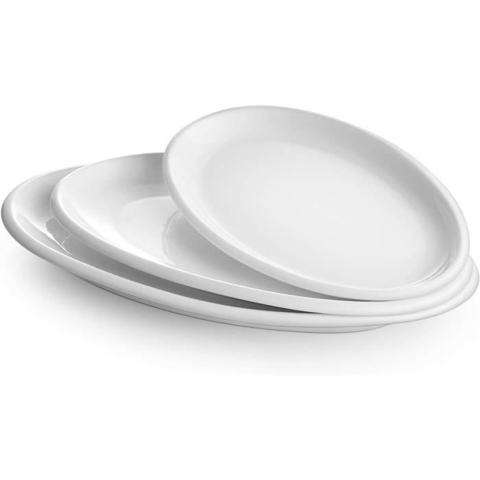Plat Ovale Duralex En Verre Transparent - Motif Lys, Pour Fête, Poisson, Riz