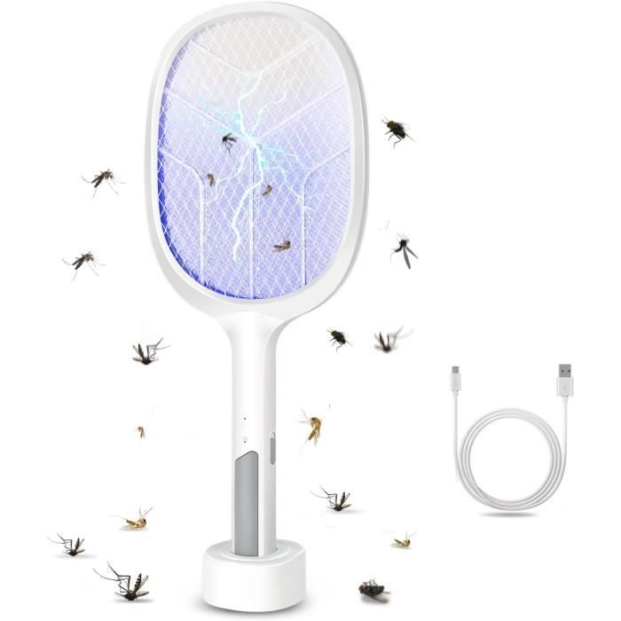 OZAVO Raquette Anti Moustique Électrique 3000V USB Rechargeable 2 En 1 Tapette Anti-Moustique - 10
