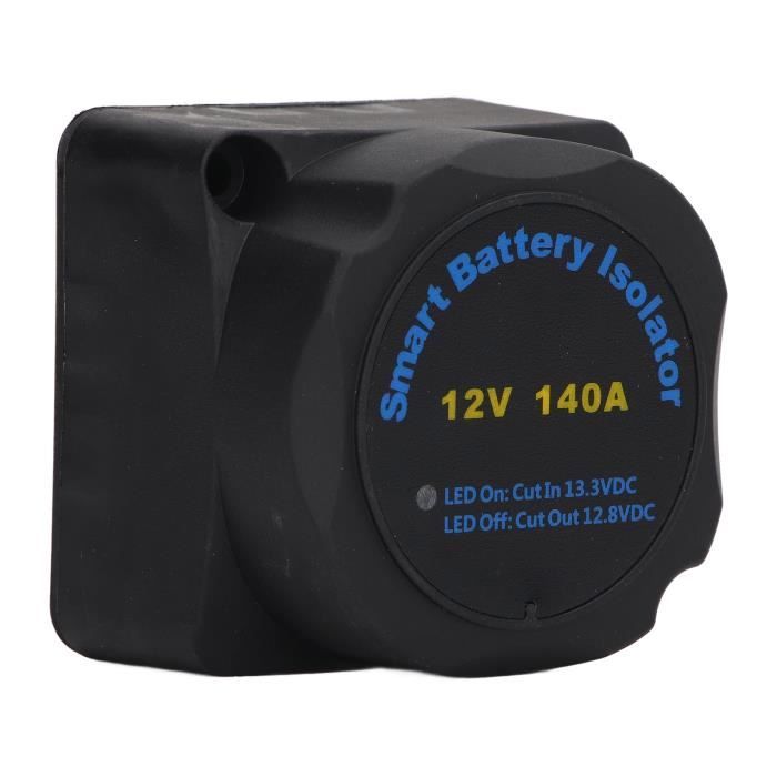 Kit Isolateur Batterie Double 140A 12V - Relais Tension Auto/Camping-Car - Protection Haute/Basse Tension
