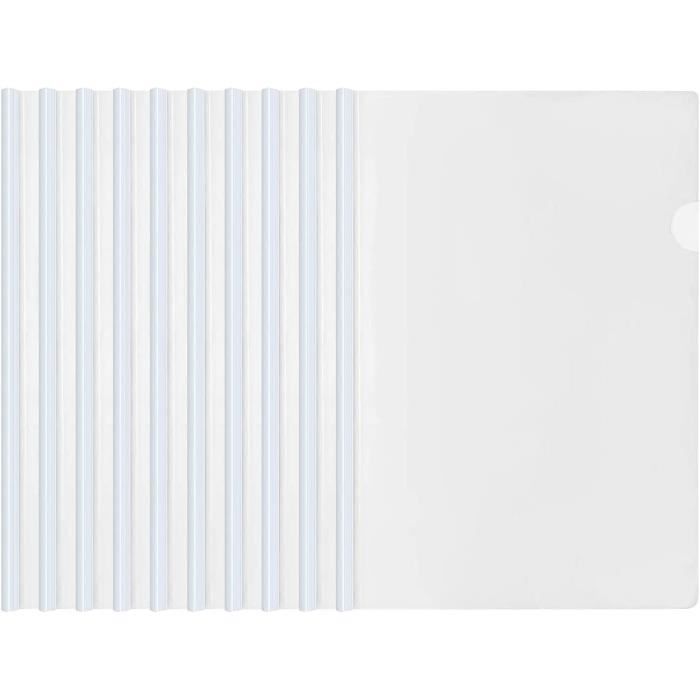 Dossier Coulissante Plastique, Couvertures Rapport Claires, A4 Reliure Présentation Dossier avec
