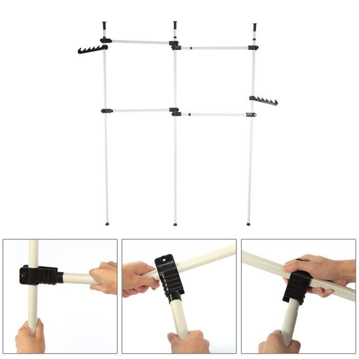 Présentoir Chaussettes Et Sous-Vêtements Réglable Métal - Support Magasin 80 à 150 Cm