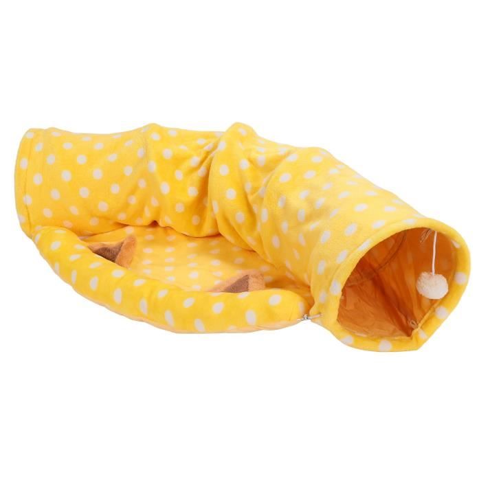 Grotte Pour Chat Avec Balle De Jeu, Cachette Interactive Et Tunnel De Camouflage Pour Chat, 1