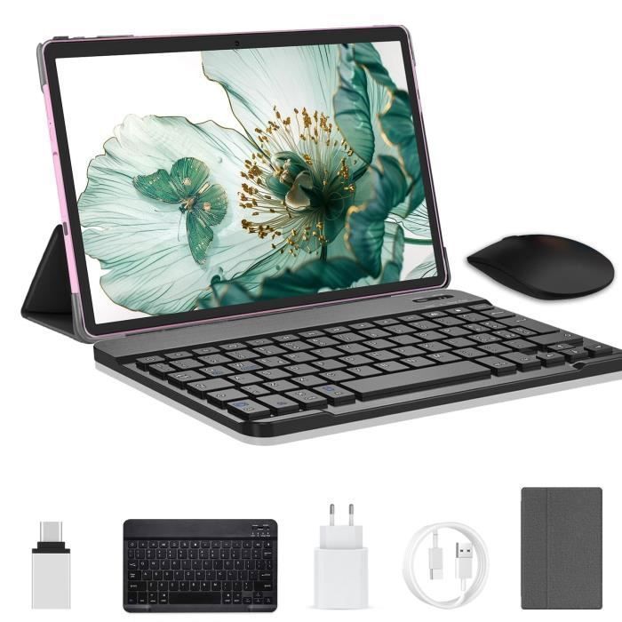Tablette Tactile 10.1 Pouces – Android 13 – 12Go RAM – 128Go Stockage – Octa-Core – 6000mAh – Rose
