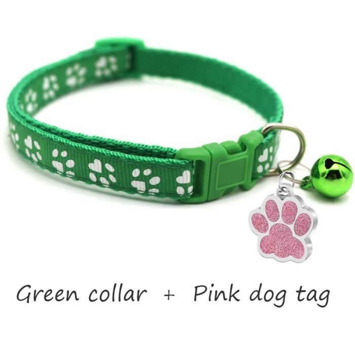 Collier Confortable En Cuir PU Avec Clochettes/anneaux