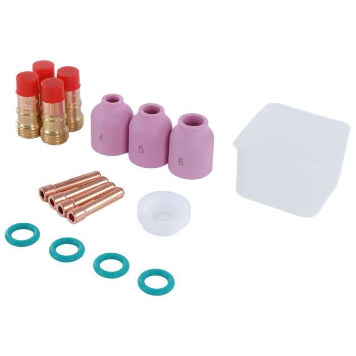 RIVERWELD Tasses Céramiques à Lentille De Gaz TIG Buses En Alumine 53N61S 8# 12.5mm Pour QQ300 PTA SR DB WP 9 17 18 20 25 26 Torche De Soudage TIG 10pcs