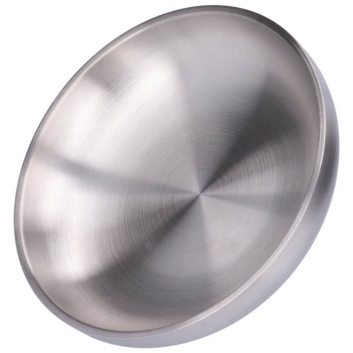 2 Pièces Assiettes à Dîner En Acier Inoxydable Doré, 20 Cm P