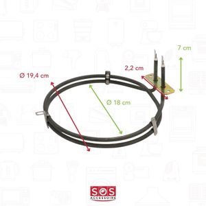 Résistance voûte grill four Sauter 74X7738