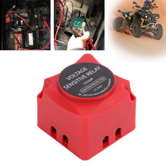 VEVOR Relais Sensible à Tension Kit d'Isolateur de Batterie Double