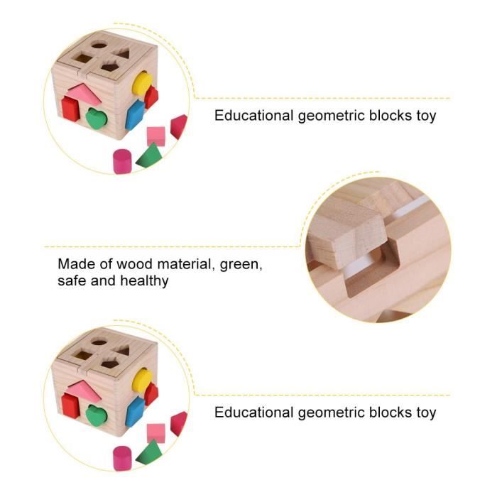 Lot de 12 grands cubes de jeu en bois naturel de 30 mm pour jeu de cartes, jeux de fête, accessoires de jeux pour enfants