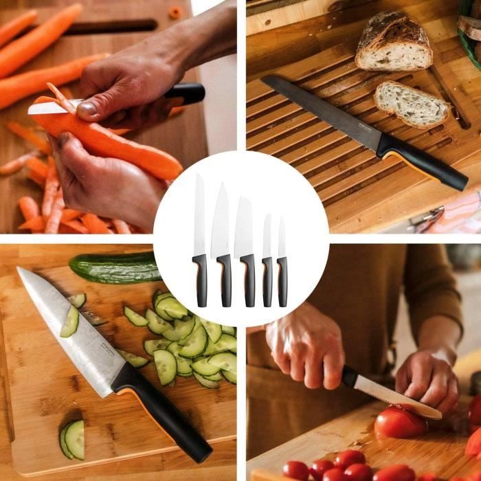Set de couteaux de cuisine de 5 pièces Gris – De Grandis Cuisine