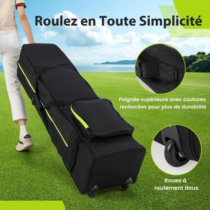 Sac De Voyage à Roulettes Souple Trolley 2 Roues Green Travel France Bag, Couleur Noir, Neuf