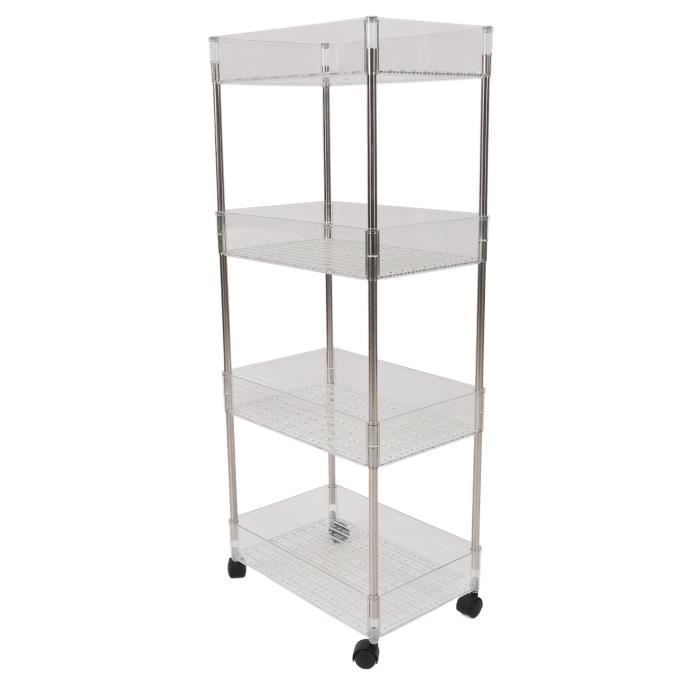 Chariot Table à Langer 4 Niveaux - Organisateur Mobile Essentiels Bébé Avec Roulettes, Salon