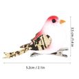 12 Pcs Distinctif Simulation Artificielle Décor D'oiseau Jardin Décoration de La Maison Prop (Rouge)-SPR-2