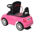 Voiture pour bébé - FIAT - COIL Petite voiture déambulateur pousseur - Rose - 4 roues-2
