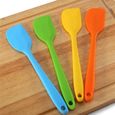 Moule à gateaux,Ensemble de spatule en silicone multicolore, de qualité alimentaire anti adhésive pour la cuisson du - Type Rouge -A-2