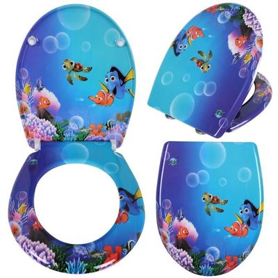 Abattant WC WOLTU Soft-Close | Duroplaste | Forme O | Fixation Rapide | Antibactérien