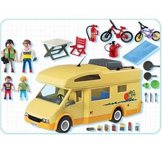 famille camping car playmobil